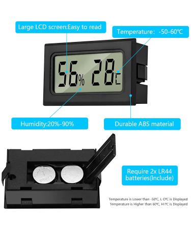 ARCELI 5 Digital Thermometer & Hygrometer - Mini LCD Temperature & Humidity Gauge for Reptiles Office Kitchen Incubators & Greenhouses | International Shipping Available - Buy Online on GoSupps.com