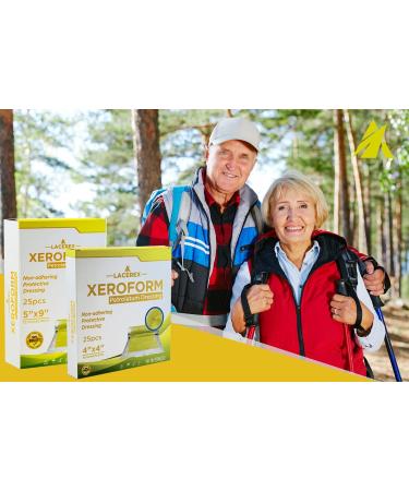 AWD Medical Xeroform Petrolatum Dressing - Non-Adhering Gauze Pad - Box of 25 (2x2) - Healthcare Supplies for Wound Care, Burns, Lacerations, and Skin Grafts - Buy Online on GoSupps.com