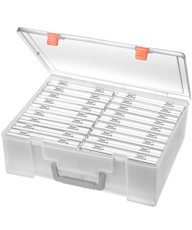 Photo Storage Box 4x6 18 Inner Extra Large Photo Case Large Photo Organizer Acid-Free Photo Box Storage Photo Keeper Photo Storage Case Plastic Craft Storage Box for Photo Stickers Stamps Seeds (Clear 18 Boxes) 18 Boxes Clear - Buy Online on GoSupps.com