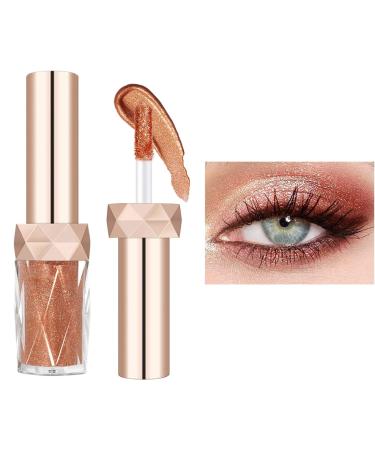 KDOWES Glitter Eyeshadow Easy to Remove Makeup and Drying  Waterproof Glitter Shimmer Sparkle Eye Stick  Long Lasting  Gift for Girls and Women (Bronze Gold)
