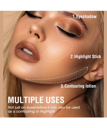 14# Eyeshadow Stick - Glitter & Matte Nude Makeup for Smoky Eyes | Long-Lasting Quick-Drying Smooth Apply - Buy Online on GoSupps.com