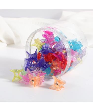 DYOVNAK Mini Hair Claws 0.59 Inch Clips for Women - 48 Pack Transparent Butterfly Design - Buy Online on GoSupps.com