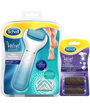 Scholl Electric Grater with Velvet Smooth and 2 Rolls Ultra Peeling 2 pieces (1 pack)