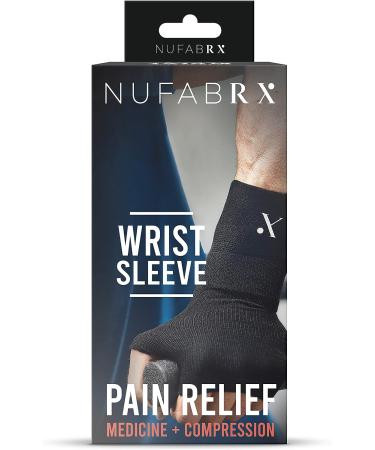 Pain Relieving Wrist Compression Sleeve for Men & Women | Arthritis & Tendonitis Support | NUFABRX - Buy Online on GoSupps.com