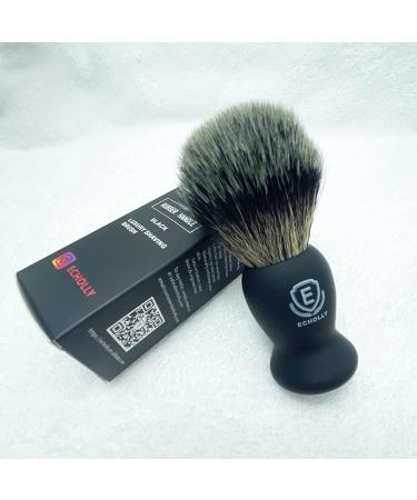 Echolly Luxury Shaving Brush for Men - High End Lather Brush with Smooth Rubber Handle - Perfect Father's Day Gift - 1.4 x 1.4 x 4.2 Inch - Buy Online on GoSupps.com