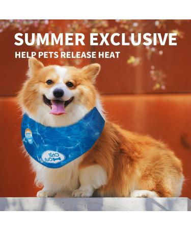 ALL FOR PAWS Chill Out Ice Bandana - Large | Cool Your Dog Down Internationally - Buy Online on GoSupps.com