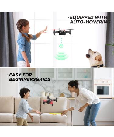 Holy Stone HS190 Foldable Mini Nano RC Drone for Kids - Portable Pocket Quadcopter with Altitude Hold, 3D Flips, Headless Mode - Easy to Fly for Beginners - Black - Buy Online on GoSupps.com