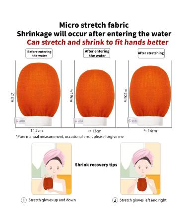 LETAO Exfoliating Gloves - 2 Pieces Body Scrub & Peeling Hamam Gloves for Silky Smooth Skin - International Shipping Available - Buy Online on GoSupps.com