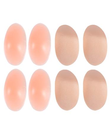 Topperfun 4 pairs non-slip shoulder pads made of silicone silicone shoulder amplifier shoulder spongy slide slippery cushion foam pillow.