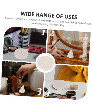 MAGICLULU 2 Sets Triangular Sponge Puff Make up Sponges Triangle Makeup Puff Triangle Sponge Puff Mini Powder Puff Lady Tools Cosmetic Puff Mini Sector Cosmetics Miss White 8.00X8.00X2.00CM White - Buy Online on GoSupps.com