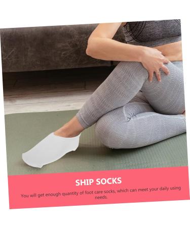 Ipetboom 4pairs Moisturizing Socks Cotton Spandex Care Socks Foot Spa Cotton Moisture Enhancing Socks Moisturizing Gel Socks Moisturizing Gel Heel Socks Spa Gloves Silicone Socks Whitening - Buy Online on GoSupps.com