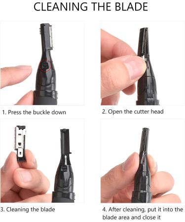 ComeHome Unisex Eyebrow Trimmer - Battery Operated Electric Razor for Women Facial Hair Removal Mustache & Peach Fuzz - Buy Online on GoSupps.com