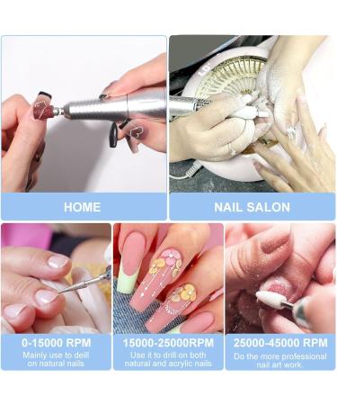 Electric Nail Drill 45000 RPM Electric Nail Grinder for Home - Buy Online on GoSupps.com