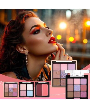 Palette de Maquillage | Maquillage Palette Paupi res Blush Highlighter | Effets Satin s et Mats Cosm tiques Doux Beaut pour Soir e et Voyages # 01 - Buy Online on GoSupps.com
