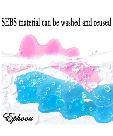 6 Pieces Gel Toe Separators - Bunion Corrector & Toe Alignment Spacers for Pain Relief | Blue - Buy Online on GoSupps.com