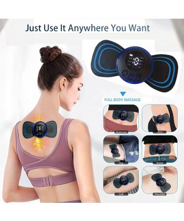 Portable Neck Massage Device - EMS Shoulder & Cervical Relief 8 Modes USB Mini Massager - Buy Online on GoSupps.com