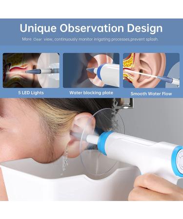Electric Ear Wax Removal System with 15 Disposable Tips - Earwax Cleaning Kit for Safe and Gentle Ear Irrigation - Buy Online on GoSupps.com