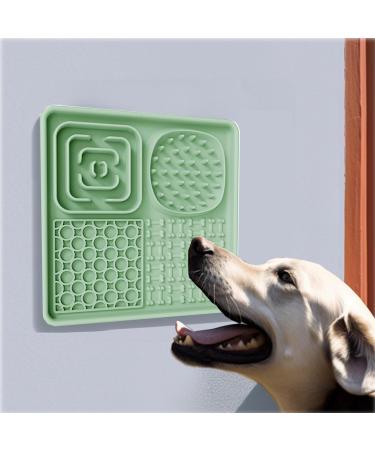 Aodaliy Silicon Lick Mat for Dogs & Cats | BPA-Free | Large Suction Cup Pet Lick Mats for Bathing & Grooming (Green & Pink) - Buy Online on GoSupps.com