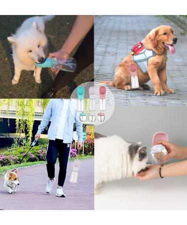Portable 550ml Dog Water Bottle & 100ml Feed Bottle - Cotop Travel Bottle for Small Dogs - Blue - Buy Online on GoSupps.com