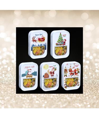 Set of 5 Boxes of Traditional Multifruit Berlingots - Special Christmas Edition - Santa Claus Collection - High-End Artisanal Confectionery - Christmas gift idea for guests - Sweets - 200g - Buy Online on GoSupps.com