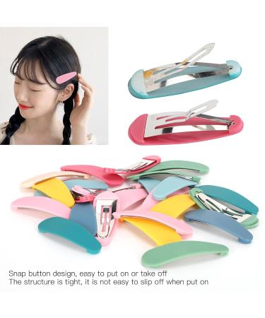 24-Pack Metal Snap Hair Clips for Women & Girls - Colorful Ponytail Holders & Hair Accessories - Buy Online on GoSupps.com