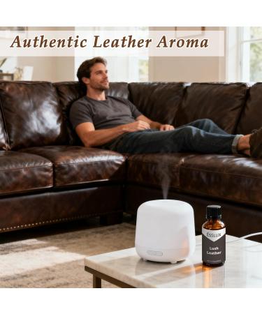 Lush Leather Fragrance Oil ESSLUX 100ml 3.3 oz Large Single Scented Oils Aromatherapy Essential Oils for Home for Diffuser Massage Soap Candle Making Scents - Buy Online on GoSupps.com