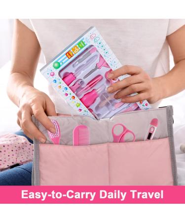 RoseFlower 20-in-1 Baby Healthcare & Grooming Kit - Nursery Care Set for Newborns, Infants, Boys, Girls - Toothbrush, Nail Clipper, Nose Cleaner, Nasal Aspirator Included - Buy Online on GoSupps.com