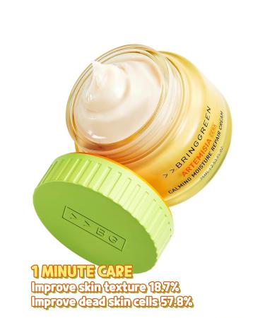 BRING GREEN Artemisia Cera Calming Moisture Repair Cream - Vegan Skincare for Redness Relief & Hydration | Soothing Moisturizer for Sensitive Dry & Oily Skin - Buy Online on GoSupps.com