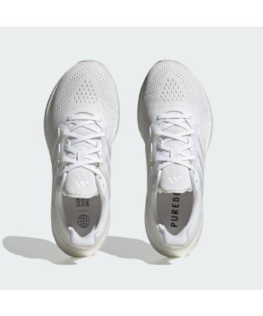 Adidas Unisex Pureboost 23 Shoes - Low Top Running Sneakers | 45 1/3 EU | Ftwr White/Black - International Shipping - Buy Online on GoSupps.com