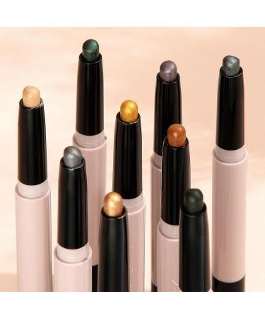 Metallic Shimmer Eyeshadow Stick - Waterproof Highlighter Cream Pencil for Sparkling Eye Makeup - Buy Online on GoSupps.com