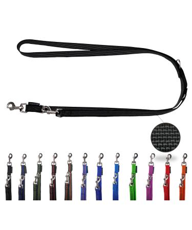 Dog leashed adjustable / double -liner for medium and large dogs / 2m / 2.40m / 2.80m / 3.50m / 5m (black 3.50m) 3.50m black