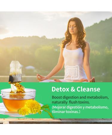 Te de Diente de Leon 30 Day Cleanse | Herbmood Dandelion Tea for Weight Loss - 60 Tea Bags - Buy Online on GoSupps.com