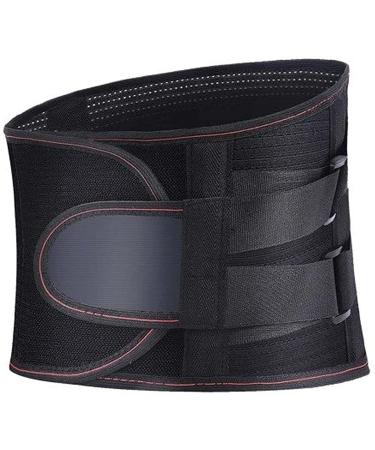 Men women keep the spine straight safe posture corset breathable lordosis support belt provides relief from back pain back support waist/belly black L