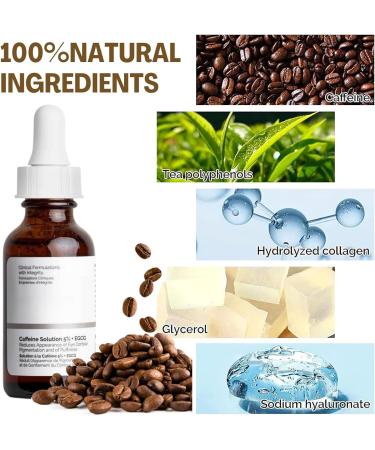 Caffeine Solution 5% + EGCG Eye Serum | Dark Circle & Puffiness Reducing Anti-Aging Eye Cream - Buy Online on GoSupps.com