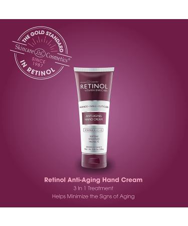 Retinol Anti-Aging Hand Cream - The Original Brand for Younger Looking Hands | Conditions, Protects Skin, Nails & Cuticles | Vitamin A Infused | Original Scent - Buy Online on GoSupps.com