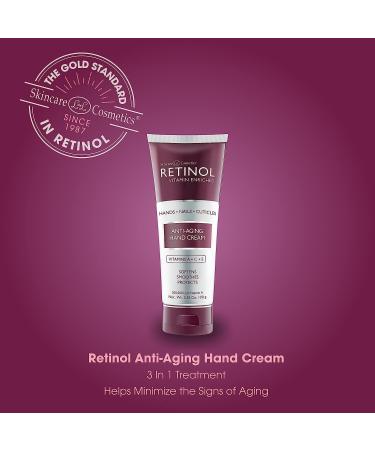 Retinol Anti-Aging Hand Cream | Nourishing Formula for Younger Looking Hands | Protects Skin, Nails & Cuticles - Vitamin A Infused (Cucumber) - Buy Online on GoSupps.com