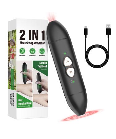 Bite Away Insect Sting and Bite Relief 2-in-1 Rechargeable Bug Bite Healer for Chemical-Free Treatment of Insect Bites Non-Toxic Natural Fast Relief from Itching and Swelling for Mosquito Bites