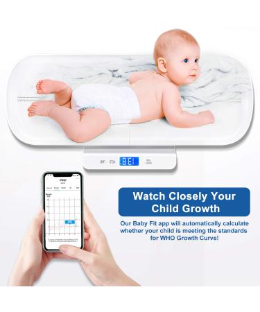 UNICHERRY Bluetooth Baby Scale - Multifunctional Infant & Toddler Weight Scale with App & 4 Modes - Buy Online on GoSupps.com