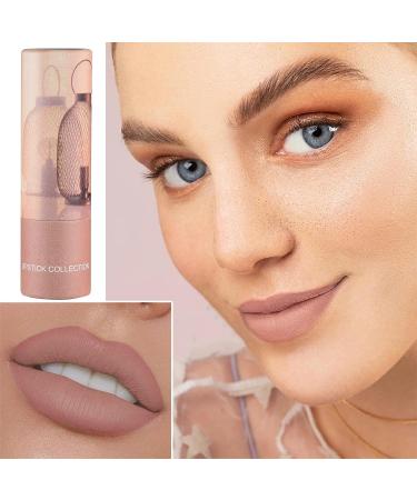 WYBLZPXZ Matte Nude Lipstick - Non-Stick Cup, Waterproof & Long-Lasting Lipstick for Senior Lip Makeup - Gift for Women (Nude) 02 - Buy Online on GoSupps.com