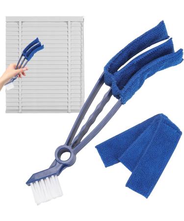 Shakven Blind Cleaner Duster Tool Crevice Cleaning Brush Double Head with 1 Removable Sleeve Crevice Brush Washable Window Cleaner Tool Reusable Crevice Cleaning Tool for Vertical Blinds Car Sapphire - Buy Online on GoSupps.com