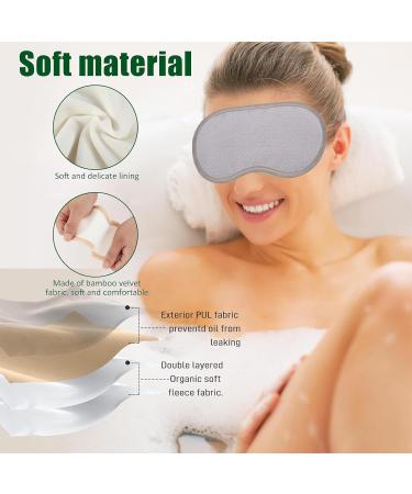 Organic Castor Oil Pack for Eyes - Reusable Eye Mask for Sleep & Moisture | Improve Eyelashes & Eyebrows | Adjustable Pink Design - Buy Online on GoSupps.com