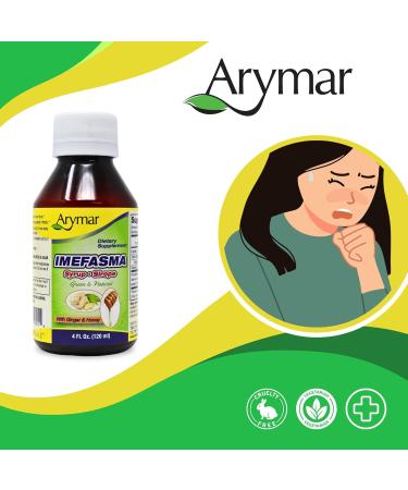 Arymar Imefasma Ginger & Honey Cough Syrup (4 oz) - Natural Gentle Relief for Cough | Shop Internationally - Buy Online on GoSupps.com