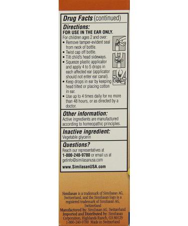 Similasan Children's Earache Relief 0.33 fl oz - Natural Ear Pain Relief for Kids - Buy Online on GoSupps.com