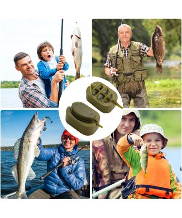 Lytiapgen 8-Piece Fishing Feater Set | Inline Method Fishing Accessories - High-Quality Plastic Feeding Baskets for Carp & Bait Setup (15g-60g) - Buy Online on GoSupps.com