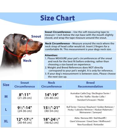Adjustable Barkless Soft Dog Muzzle for Medium & Large Dogs - No Pulling Comfortable Fit Easy Control for Walks - Blue L (Snout 9.5-14) - Buy Online on GoSupps.com