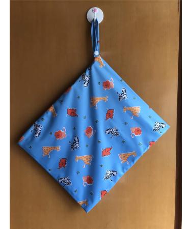 MUMBABY Wet Dry Bag for Baby Cloth Diaper Nappy - Reusable, Two Zippered Pockets (Lions) - Buy Online on GoSupps.com