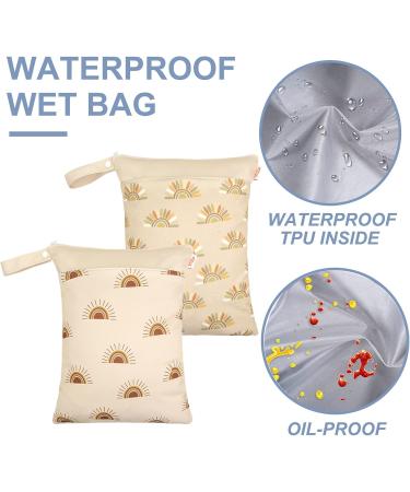 SEAUR Dry Wet Bag - Big Baby Diaper Bag for Travel & Kindergarten | Washable Reusable | 2 Pack (30x40cm) - Ideal for Swimming & Gym - Buy Online on GoSupps.com