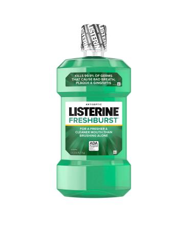 Listerine Freshburst Antiseptic Mouthwash with Germ-Killing Oral Care Formula to Fight Bad Breath Plaque and Gingivitis 1.5 L