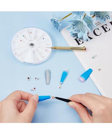 24pcs Dangle Nail Jewelry Rings + Piercing Tool & Manual Drill Set for Nail Art & Decorations | OLYCRAFT - Buy Online on GoSupps.com