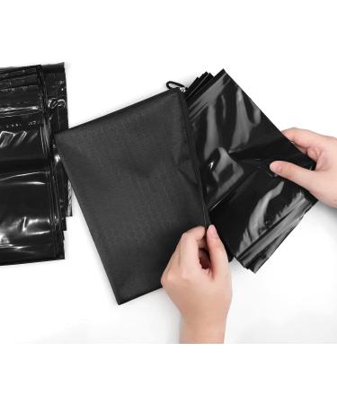 Feminine Personal Disposal Bags - 100 Pack Black Opaque 15.2 x 20.3 cm Discreet Tampon & Bandage Disposal - International Shipping - Buy Online on GoSupps.com